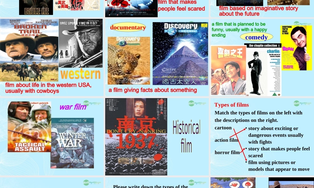 九年级英语上册 Unit 5(Films)Vocabulary课件 牛津译林版 课件