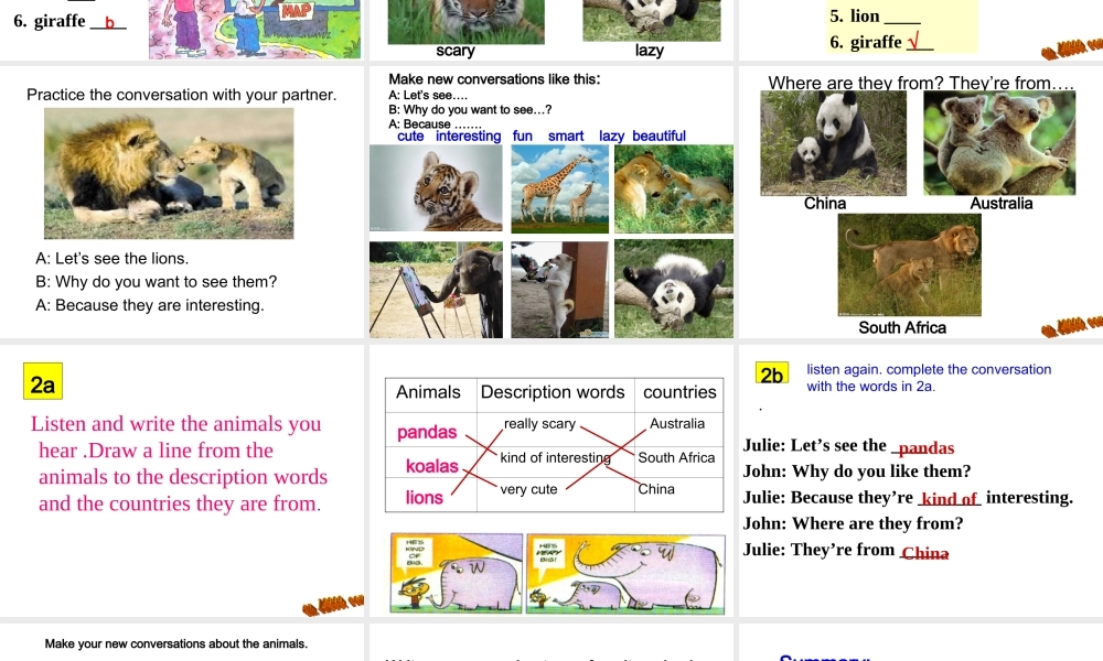 2013年新版七年级下册unit5sectionA1A-2C课件