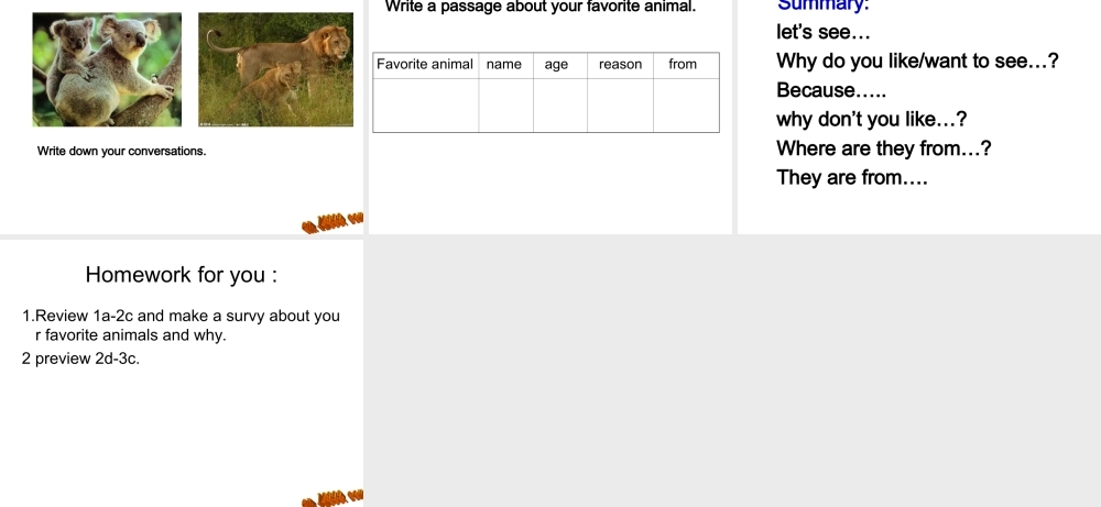 2013年新版七年级下册unit5sectionA1A-2C课件