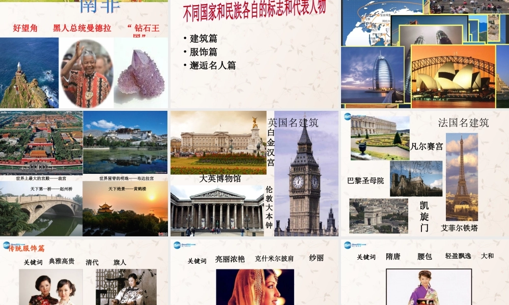 八年级政治上册 5.1 世界文化之旅课件 人民版 课件