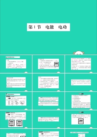 九年级物理全册 第十八章 电功率 第1节 电能 电功课件 (新版)新人教版 课件