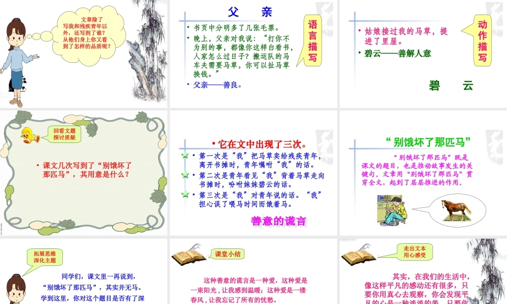 别饿坏了那匹马课件