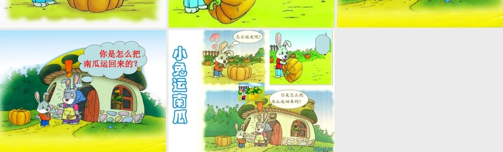 《小兔运南瓜》教学课件PPT课件(1)