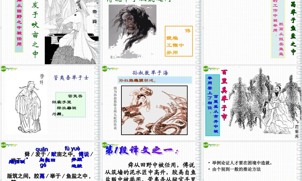 七年级语文上册 (生于忧患，死于安乐)课件 沪教版 课件