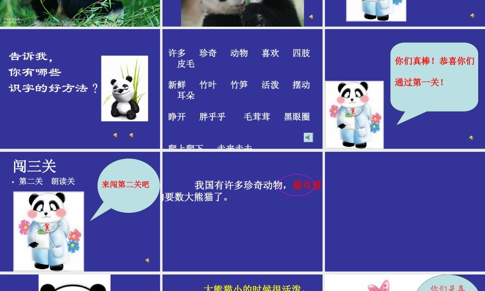 《大熊猫》演示文稿