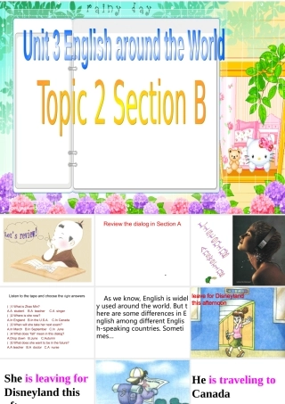 九年级英语上册Unit3 Topic 2 Section B 1 课件湘教版 课件
