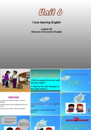 八年级英语上册 Unit6 I love learning English lesson42课件 冀教版 课件