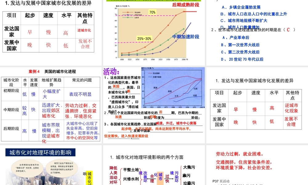 《城市化》PPT课件
