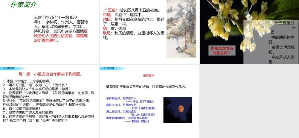 3、古诗两首(寒食、迢迢牵牛星)