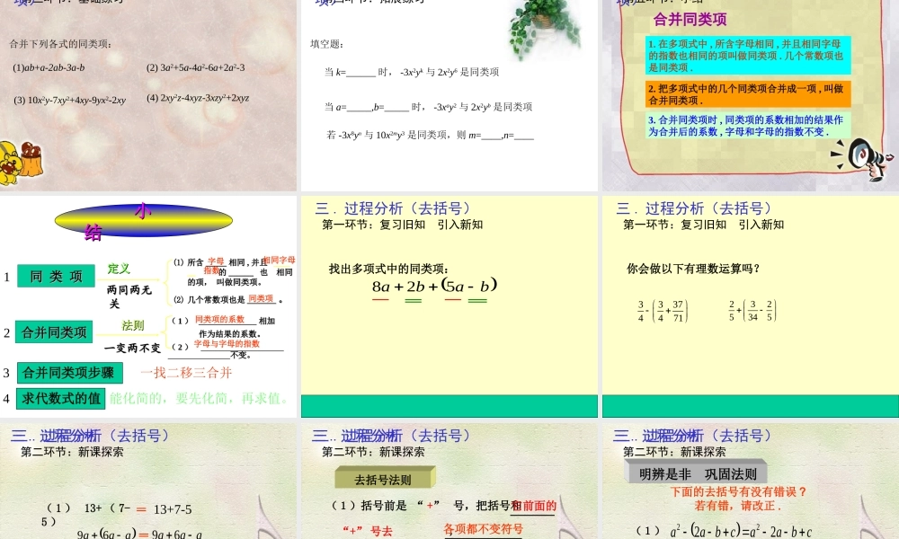 整式的加减--李红艳