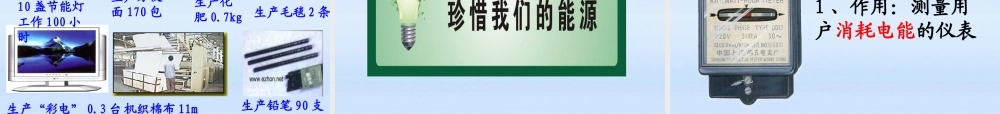 八年级物理下册 (电能)课件 人教新课标版 课件