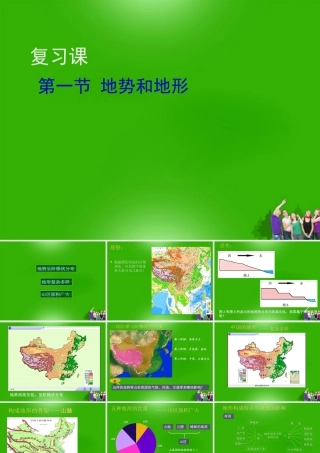 中考地理 (地势和地形)复习课件 人教新课标版 课件