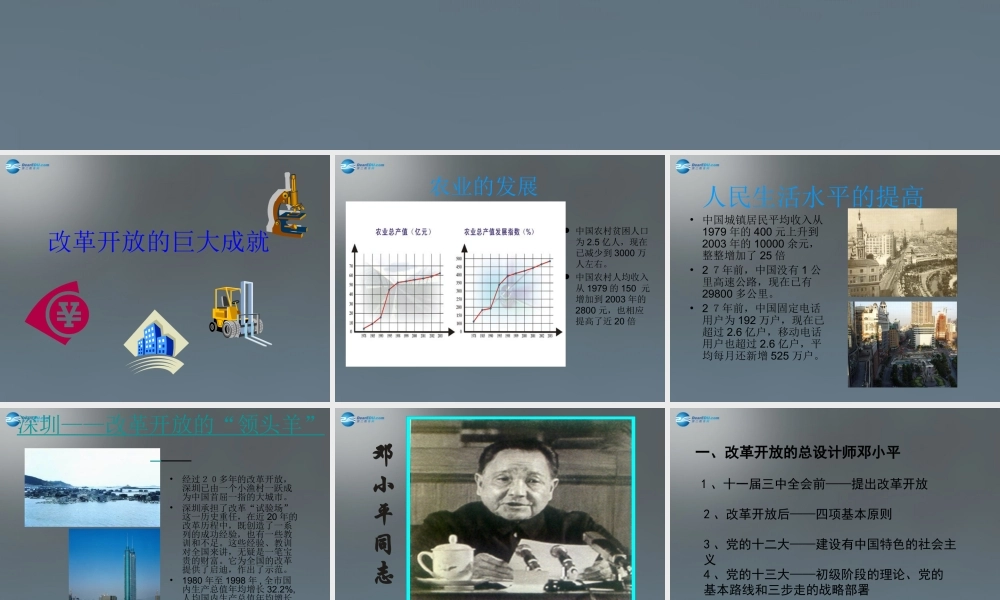 八年级历史下册 10 建设有中国特色的社会主义课件1 新人教版 课件