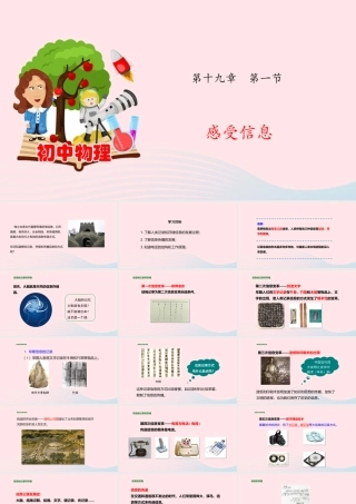 九年级物理全册 191 感受信息课件(新版)沪科版 课件