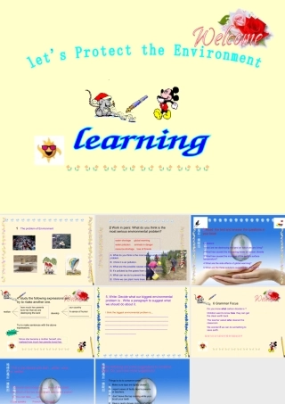 九年级英语 Unit 11 Let s Protect the Environment 课件 北京课改版 课件