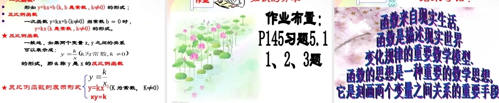 九年级数学上册 第六章 反比例函数课件 (新版)北师大版 课件