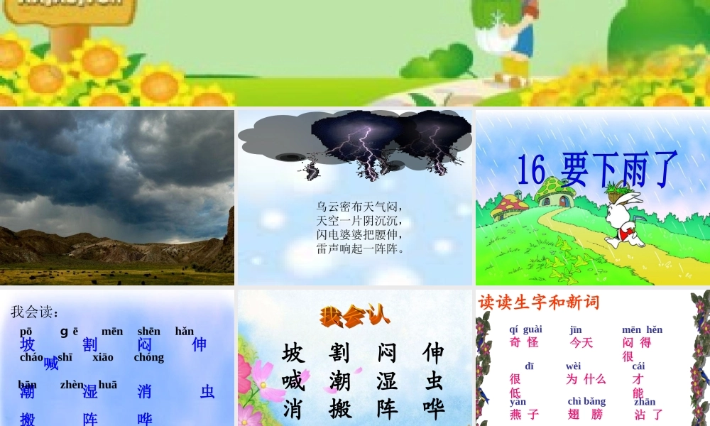 一下_16《要下雨了》课件_
