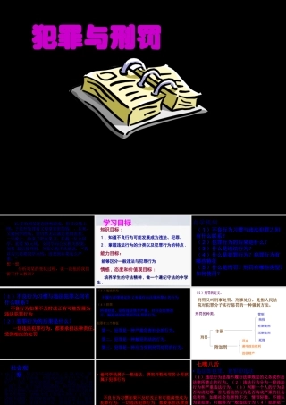 八年级政治下册 犯罪与刑罚课件 北师大版 课件