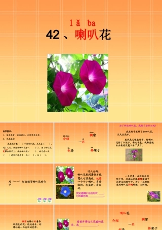 小学语文二年级课件-喇叭花-沪教版