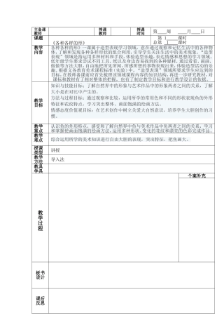 各种各样的形
