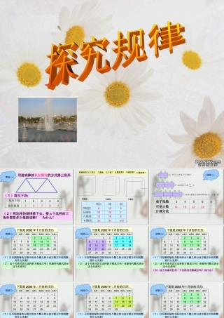 七年级数学探索规律课件 华师版 课件