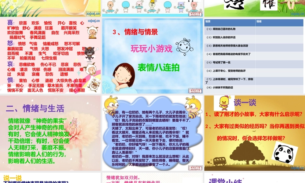 六年级心理下册课件