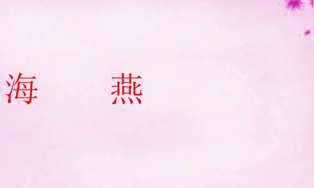 八年级语文下册 2.9 海燕课件 新人教版 课件