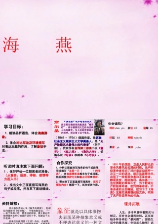 八年级语文下册 2.9 海燕课件 新人教版 课件