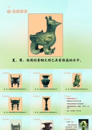 中学七年级历史上册 2.5 灿烂的青铜文明课件 新人教版 课件