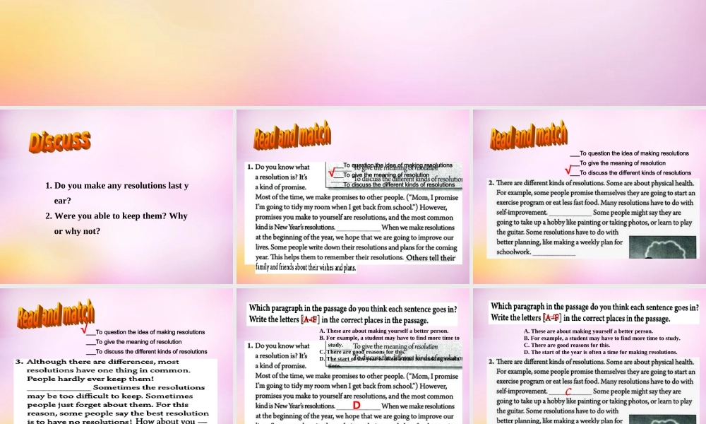 八年级英语上册 Unit 6 I'm giong to study computer science section B(2a 2e)课件 (新版)人教新目标版 课件