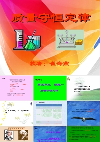 质量守恒定律 (3)