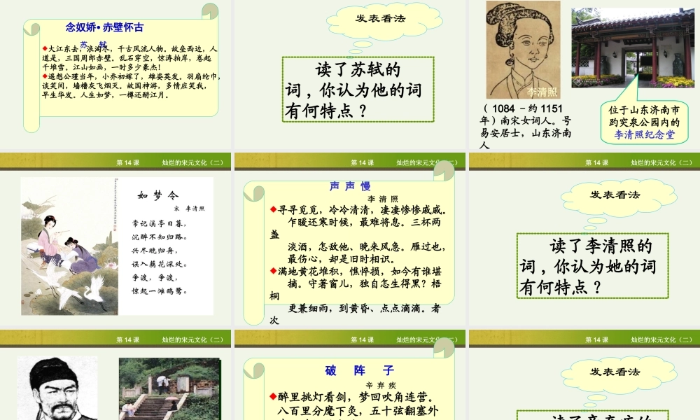 《灿烂的宋元文化（二）》
