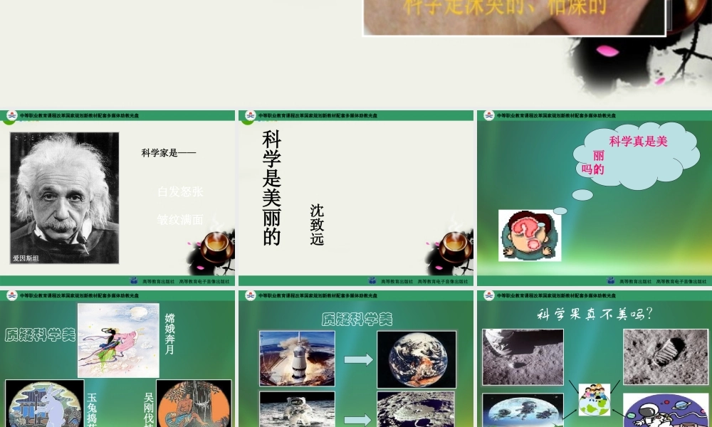 八年级语文上册 之(科学是美丽的)课件 北师大版 课件