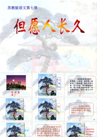 (苏教版)四年级语文课件-但愿人长久1