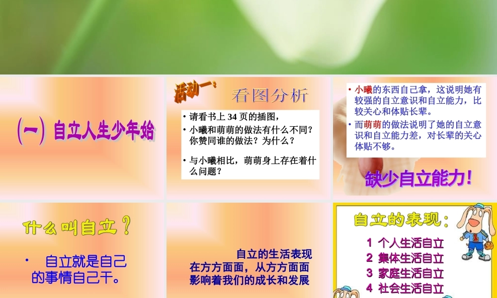 《自己的事自己干》课件