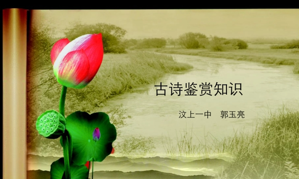 古诗鉴赏知识-(2)