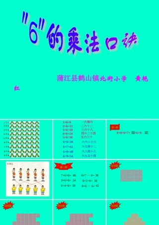 乘法口诀课件