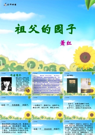 五年级语文下册第二单元《祖父的园子》课件zhongdian