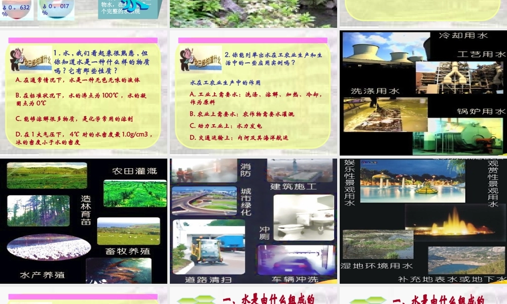 2.4自然界中的水1