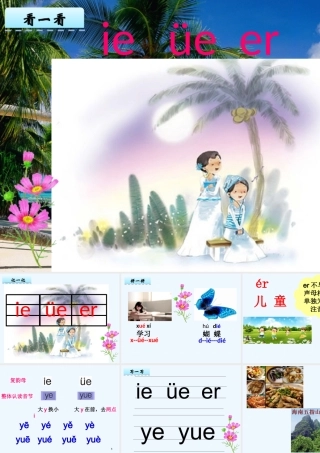 (部编)人教2011课标版一年级上册《ie-üe-er》