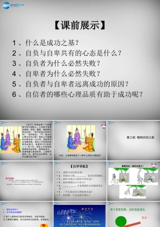 中学七年级政治下册 1.2.3 唱响自信之歌课件 新人教版 课件