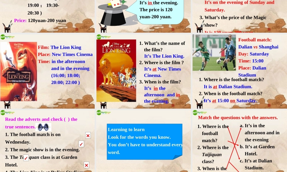 七年级英语上册 module6 Unit2 Let s go to the cinema on Friday课件(4) 外研版 课件