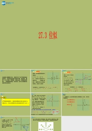 九年级数学下册 273 位似课件7 新人教版 课件
