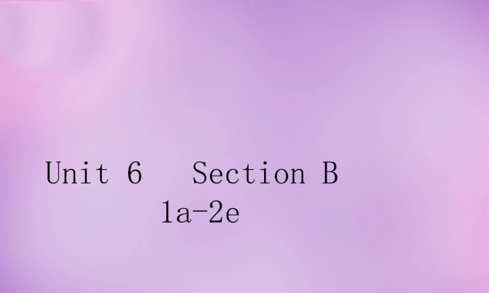 八年级英语上册 Unit 6 I m going to study computer science Section B(1a 2e)课件 (新版)人教新目标版 课件