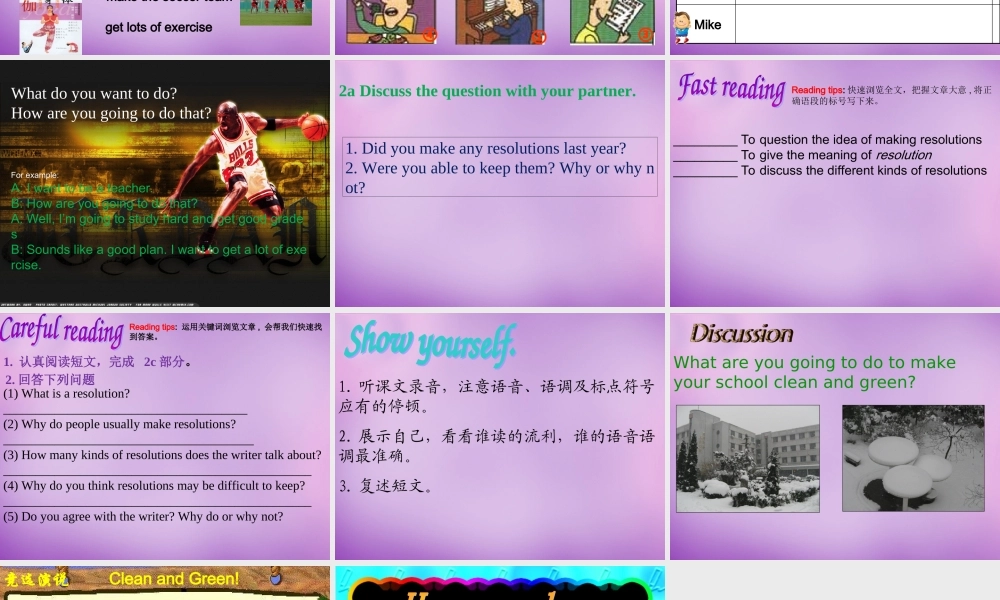 八年级英语上册 Unit 6 I m going to study computer science Section B(1a 2e)课件 (新版)人教新目标版 课件