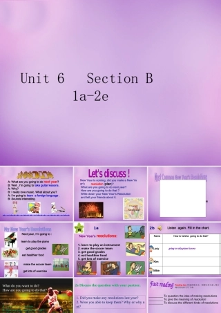 八年级英语上册 Unit 6 I m going to study computer science Section B(1a 2e)课件 (新版)人教新目标版 课件