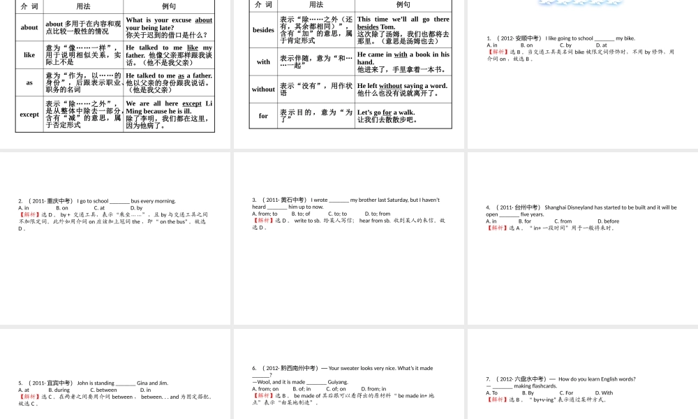 陈春花课件《介词》