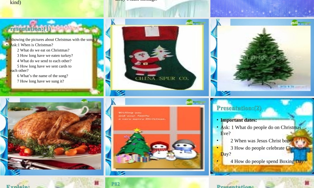 七年级英语下册 Module 4 Unit 2 Santa Claus is coming to town课件 牛津沈阳版 课件