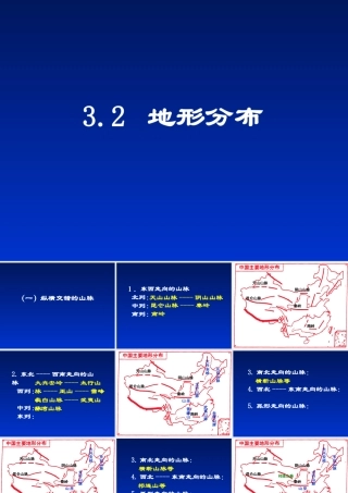 八年级地理 中国主要地形课件