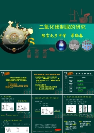 (正式)二氧化碳制取的研究课件